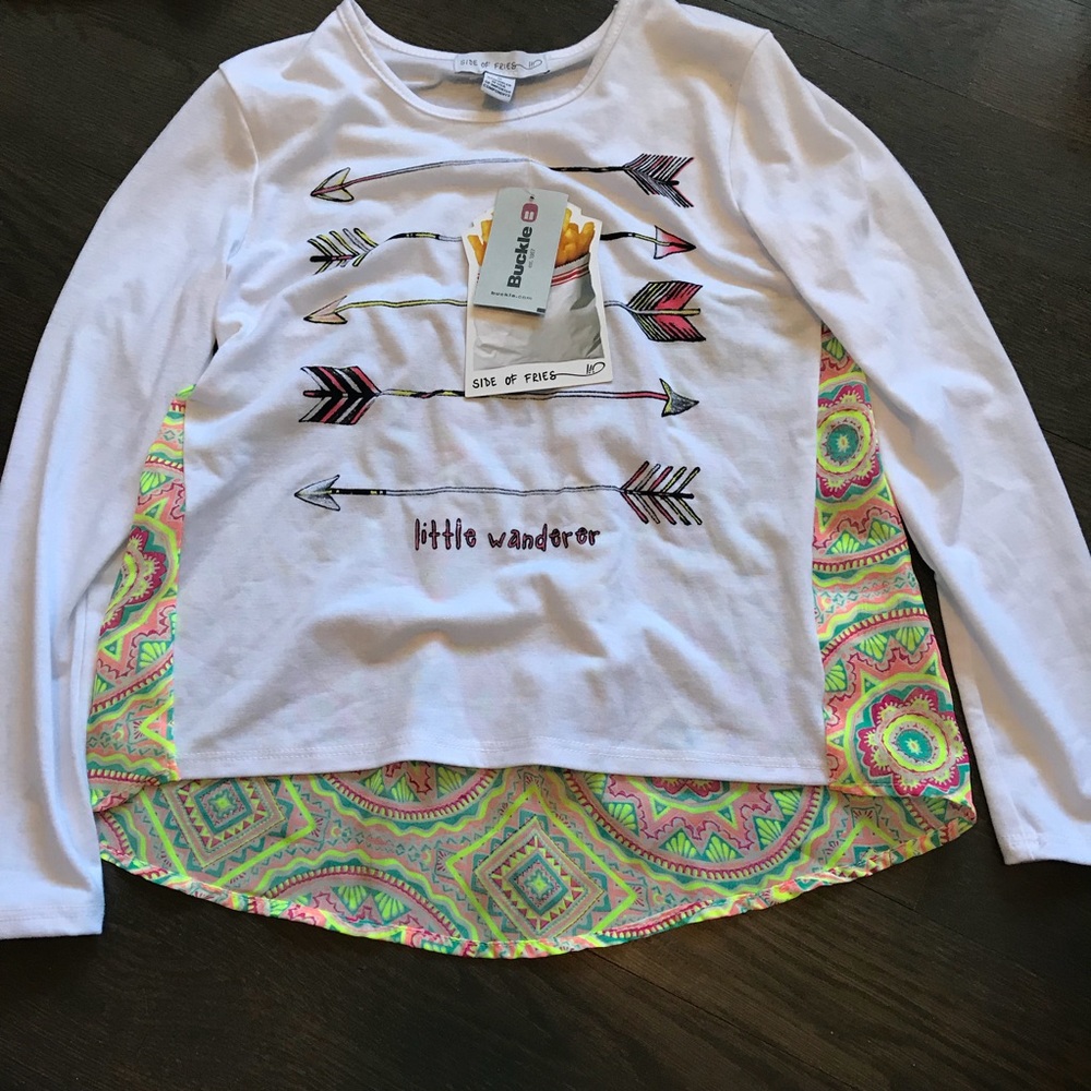 NWT Girls Side Of Fries Top - Size Small